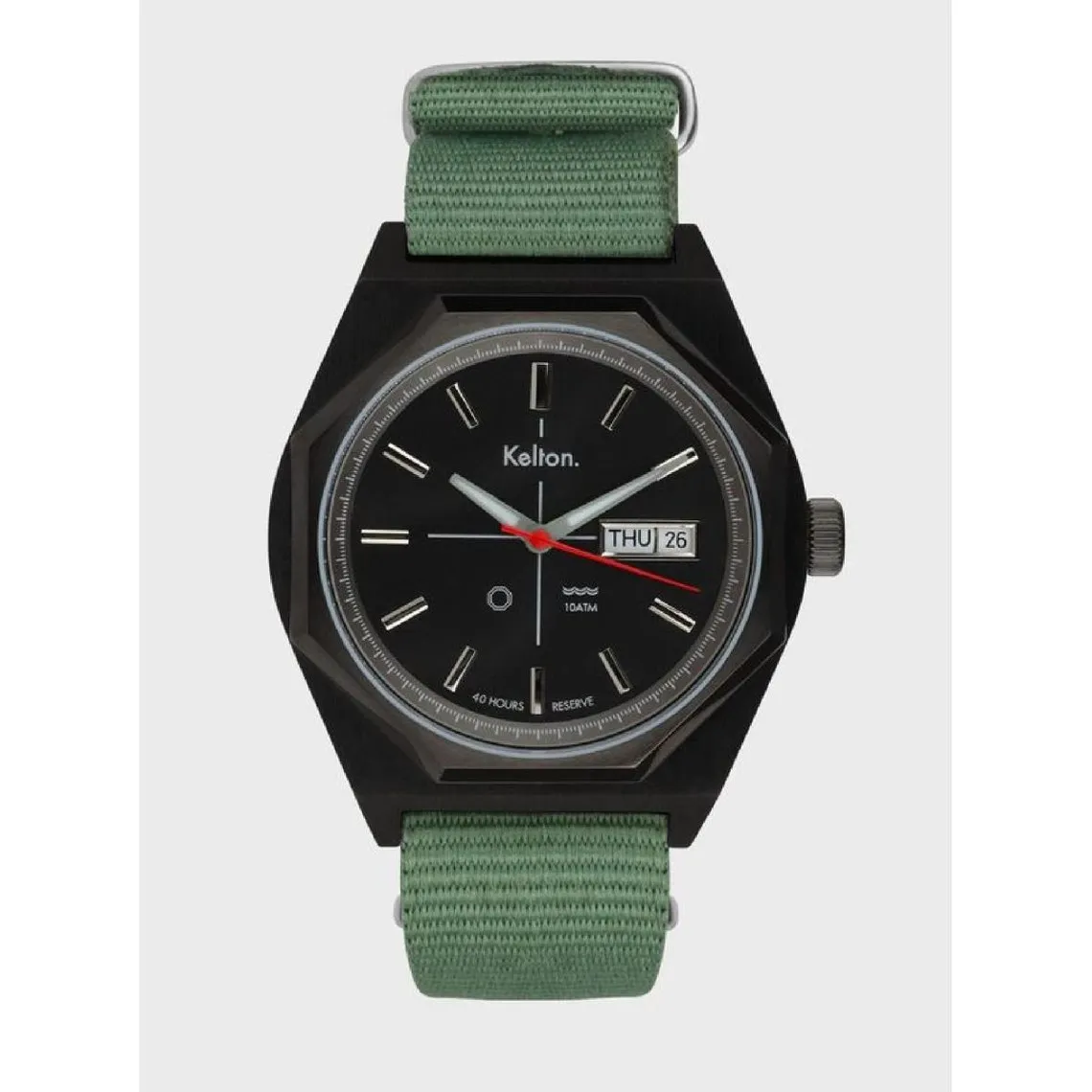 Montre OCTOGONE titane nato kaki | 3 Suisses