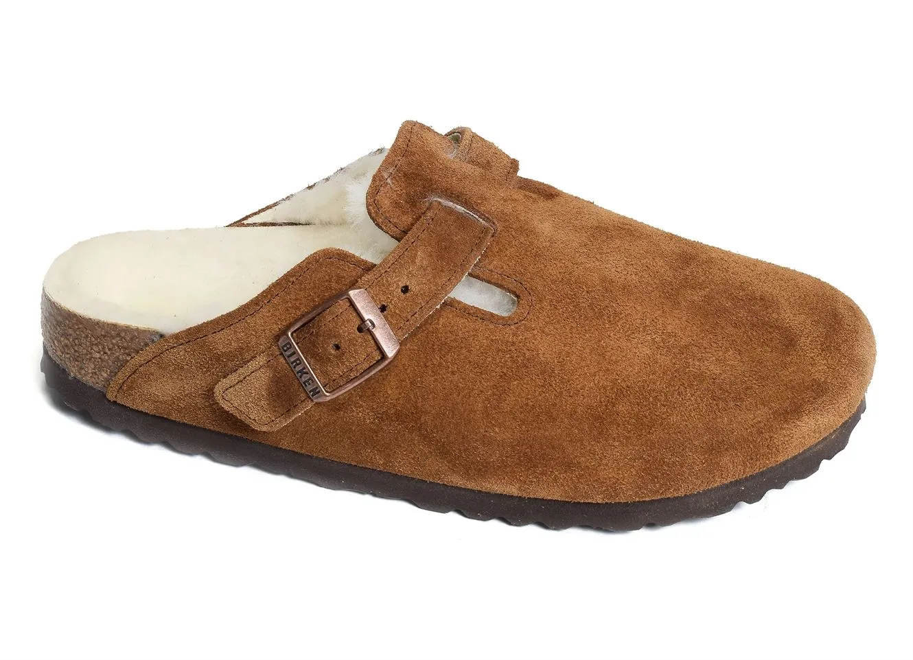 mules et sabots Birkenstock  Boston shearling w camel 