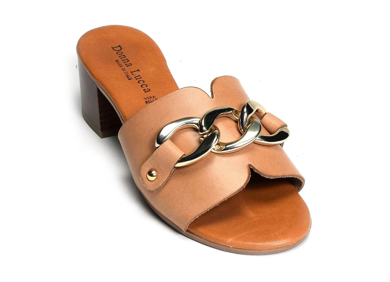 mules et sabots Donna lucca  1413 camel 