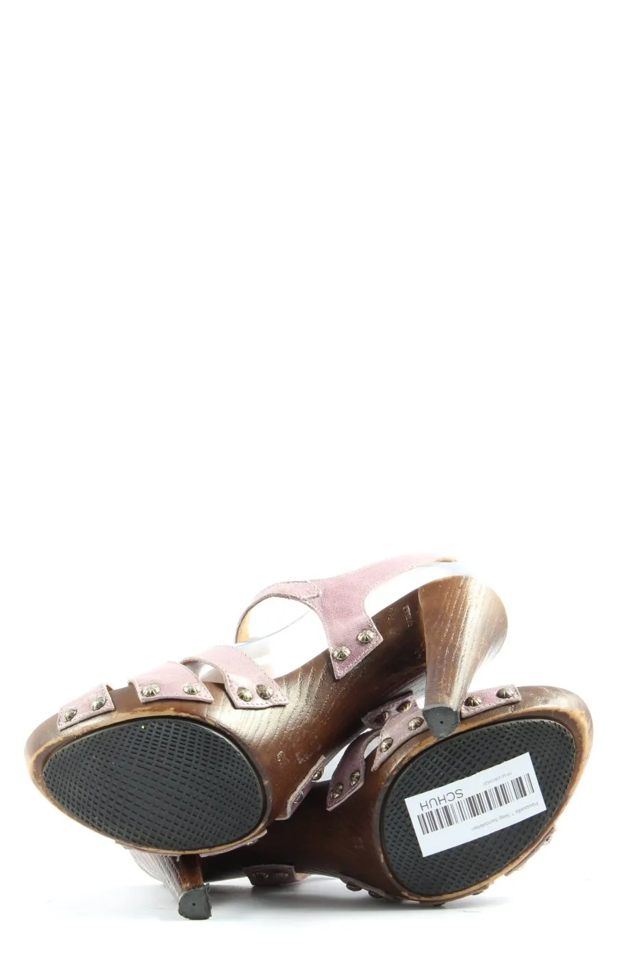 Passarella Sandales Salomé à talon haut blanc cassé style décontracté