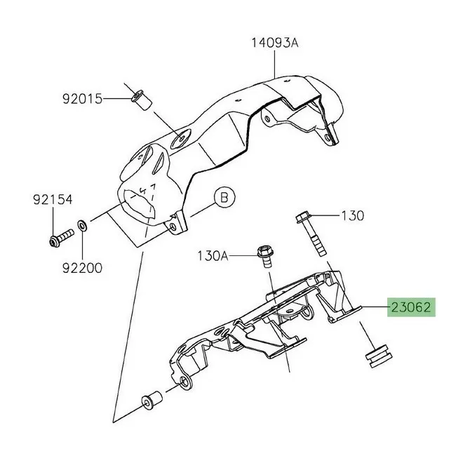 Patte support compteur Kawasaki Z900 (2020-2024) | Moto Shop 35