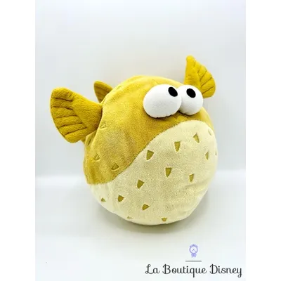 Peluche Boule poisson Le monde de Némo Disney Store ballon jaune 24 cm