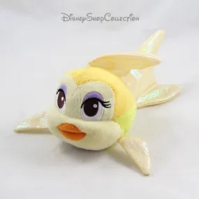 Peluche Cleo poisson DISNEYLAND PARIS Pinocchio jaune Disney 12 cm