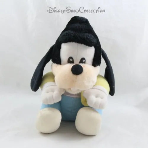 Peluche Dingo HASBRO Playskool Disney Goofy bébé vintage bleu jaune...