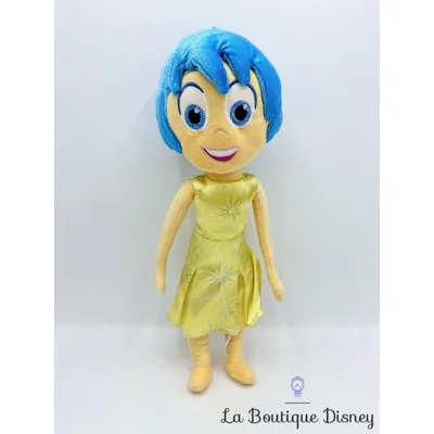 Peluche Joie Vice Versa Disney Store poupée jaune émotion 38 cm