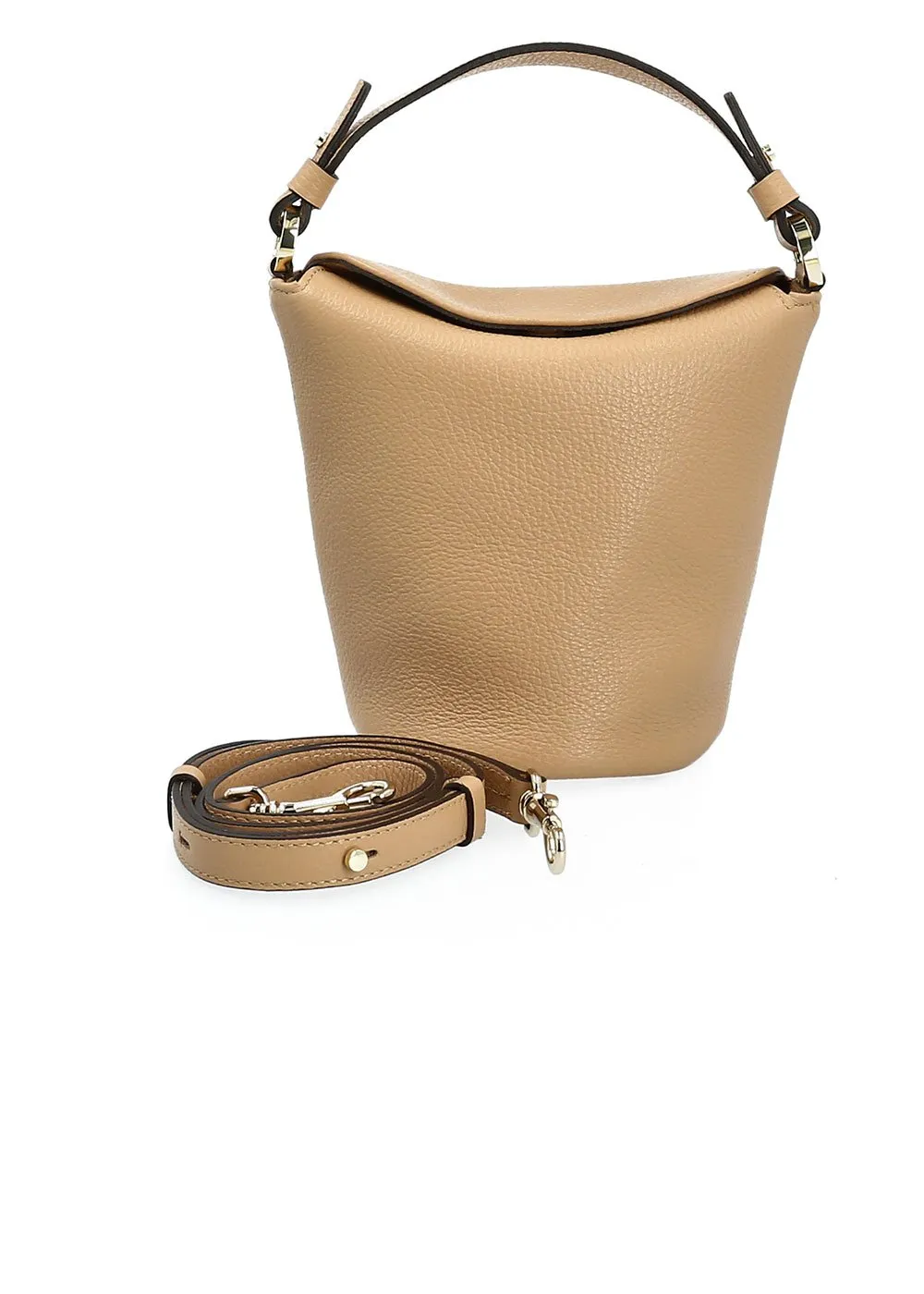 PETIT SEAU MARGOT CUIR CAMEL