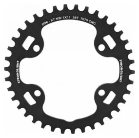 PLATEAU VTT 4BRA D.96 POUR SHIMANO XT M8000-SLX M7000 MONO STRONGLIGHT 38DTS 11V. NOIR NON FILETE