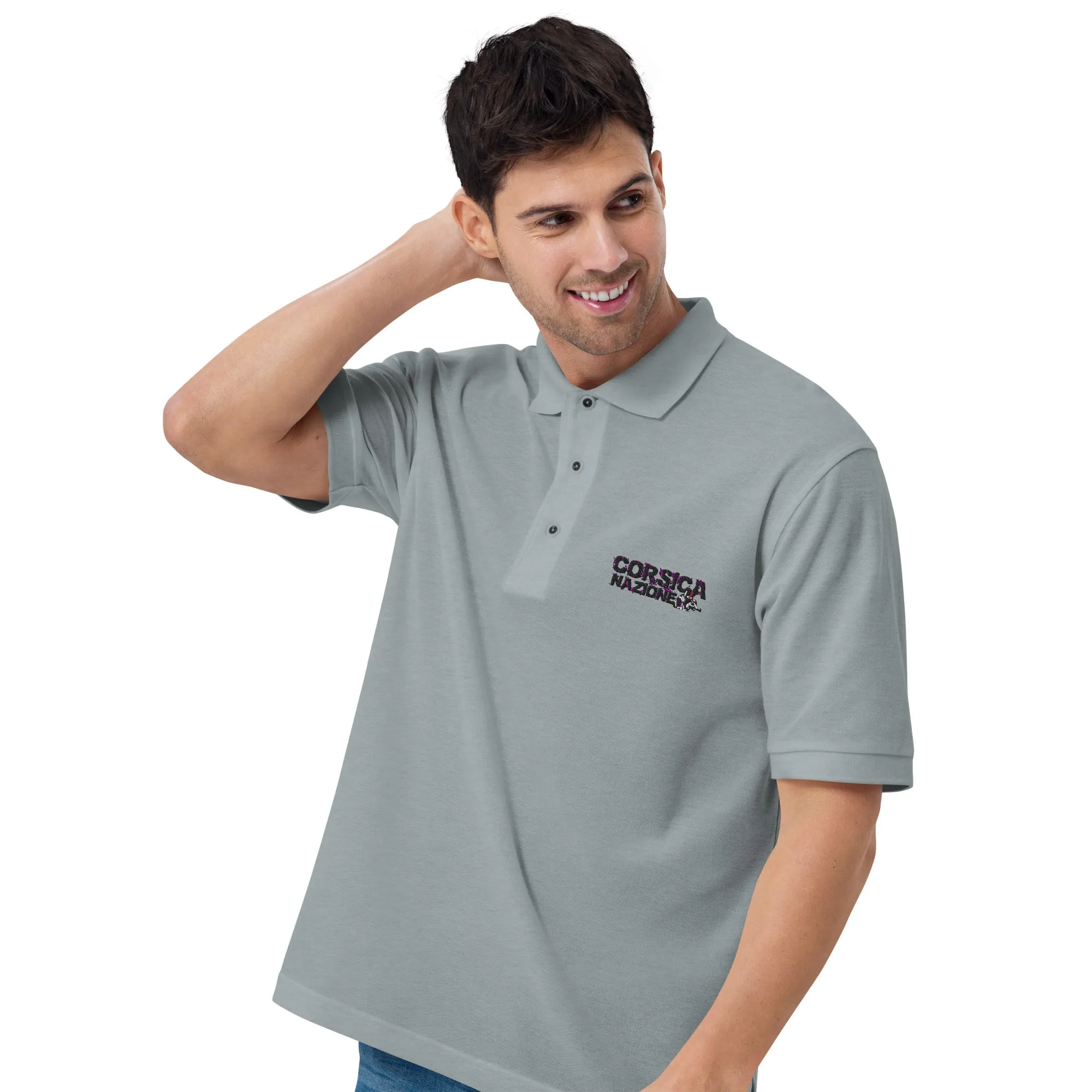 Polo Brodé Homme Corsica Nazione