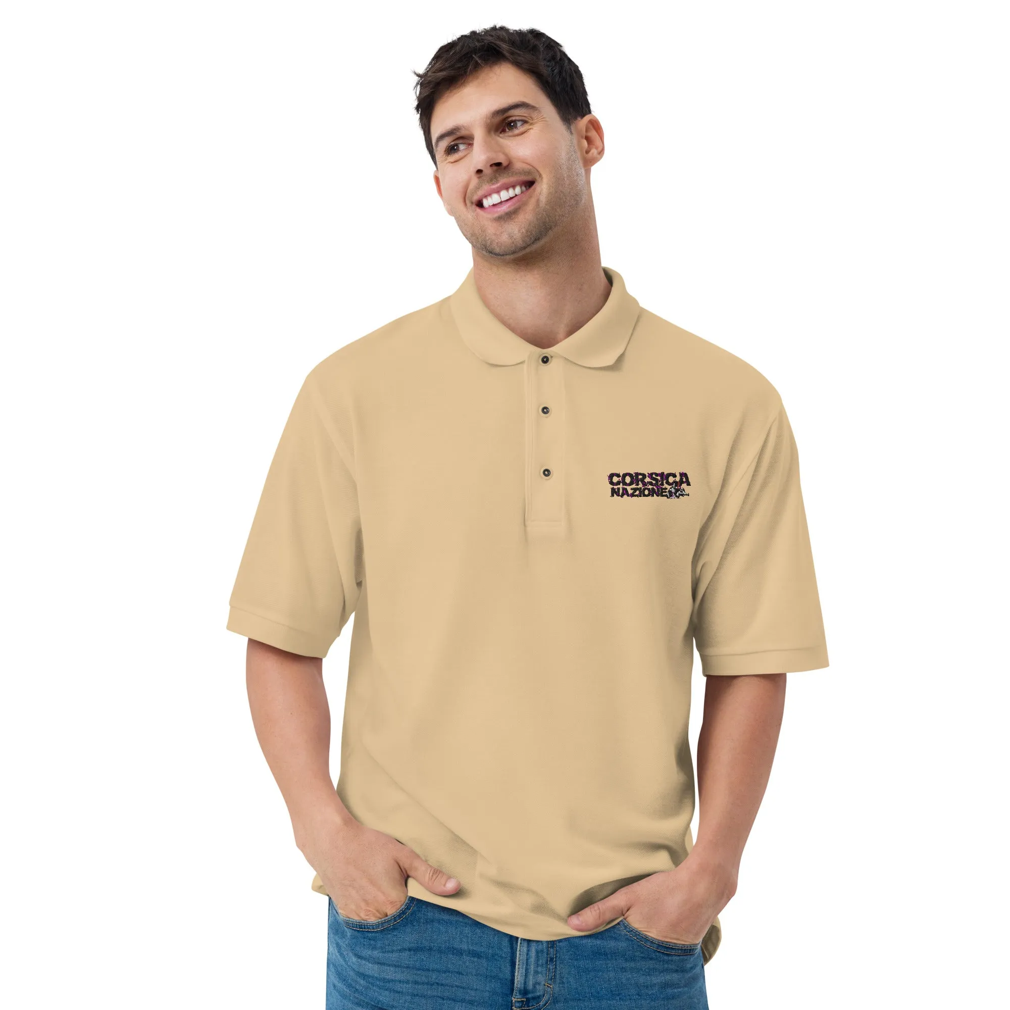 Polo Brodé Homme Corsica Nazione