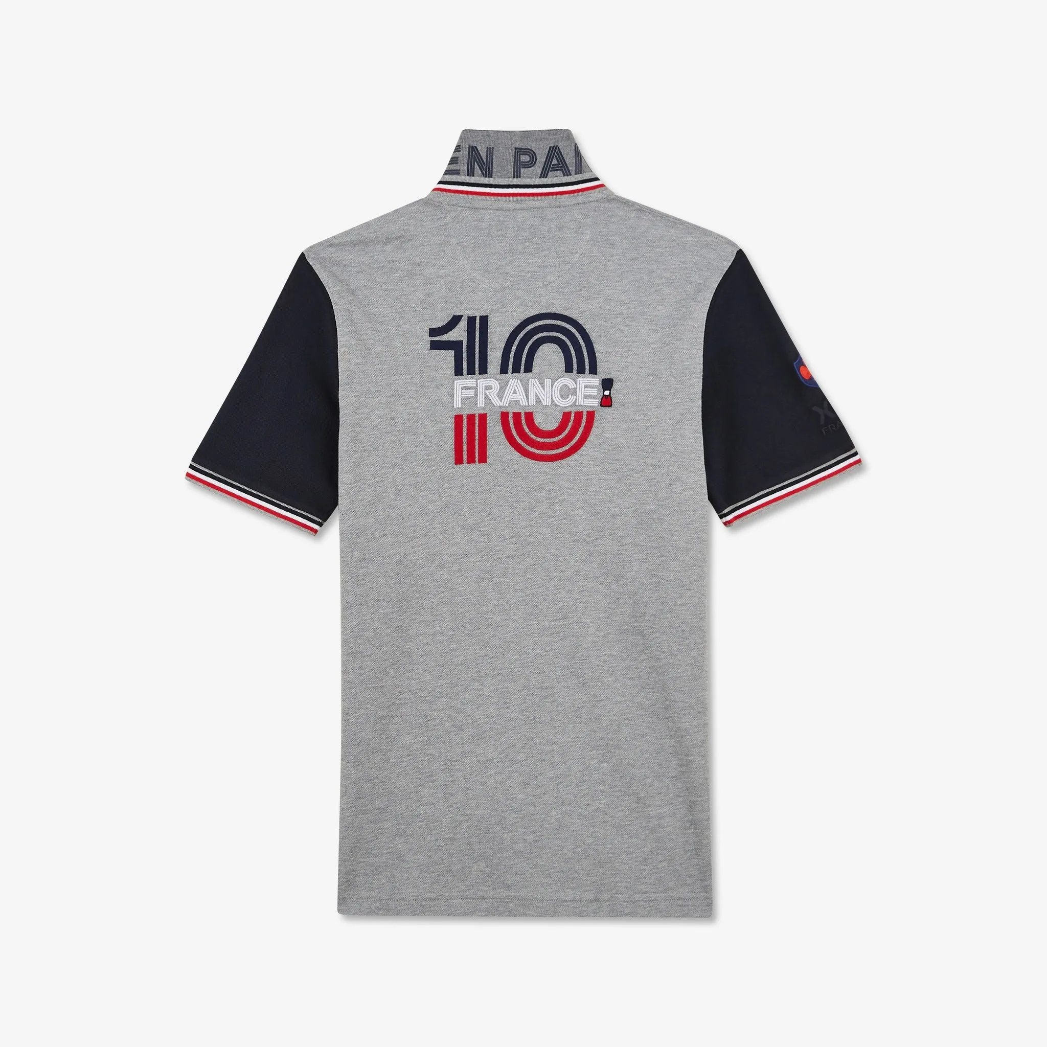 Polo FFR gris color-block