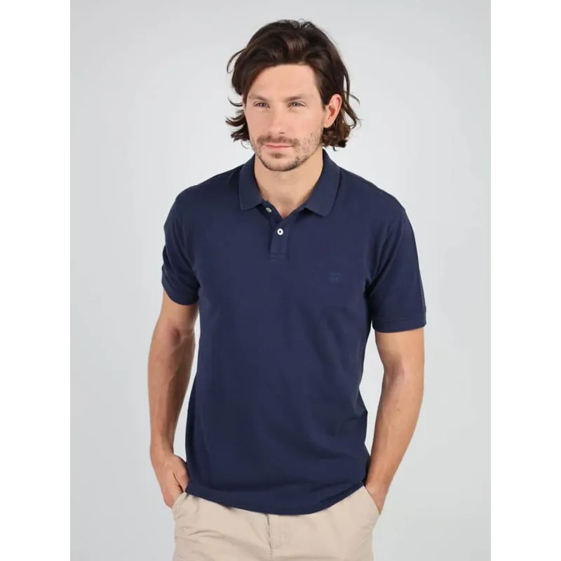 Polo uni geary col noir rouge homme - Benson & Cherry | wimod