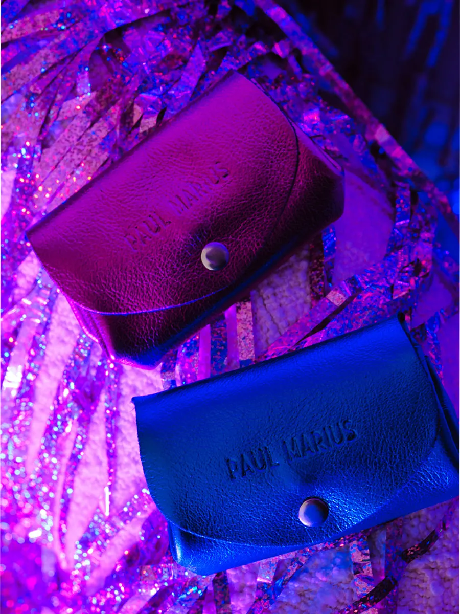 PORTE-MONNAIE CUIR ROSE LeGustave Ultraviolet - Rose Électrique