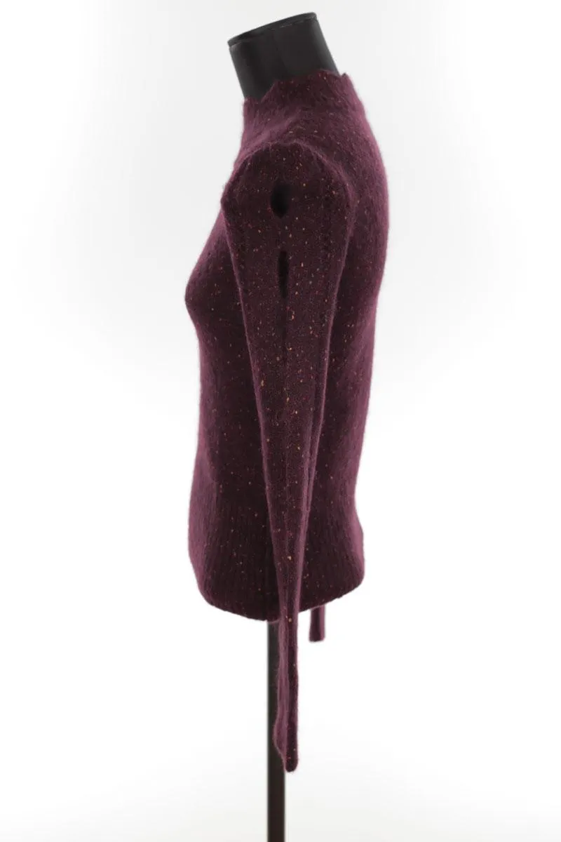 Pull-over en laine Isabel Marant bordeaux. Matière principale laine. Taille 34.
