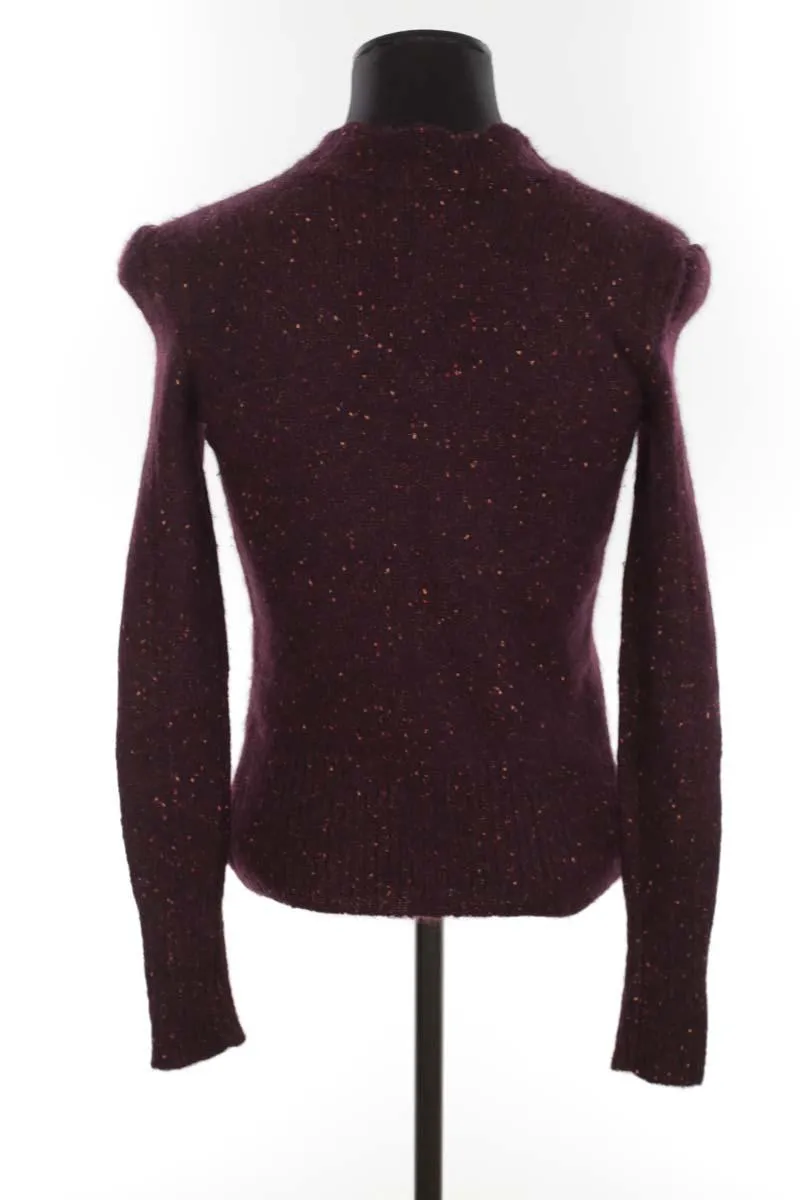 Pull-over en laine Isabel Marant bordeaux. Matière principale laine. Taille 34.