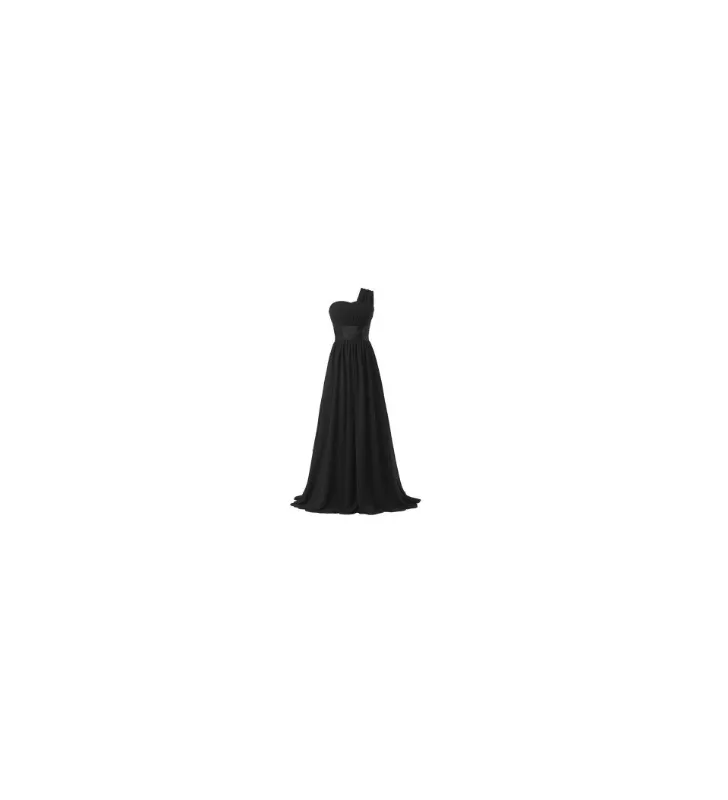 Robe mousseline à une épaule