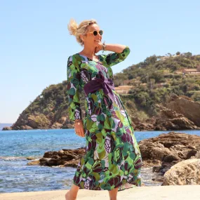 Robe Siloé manches longues - viscose Nénuphar