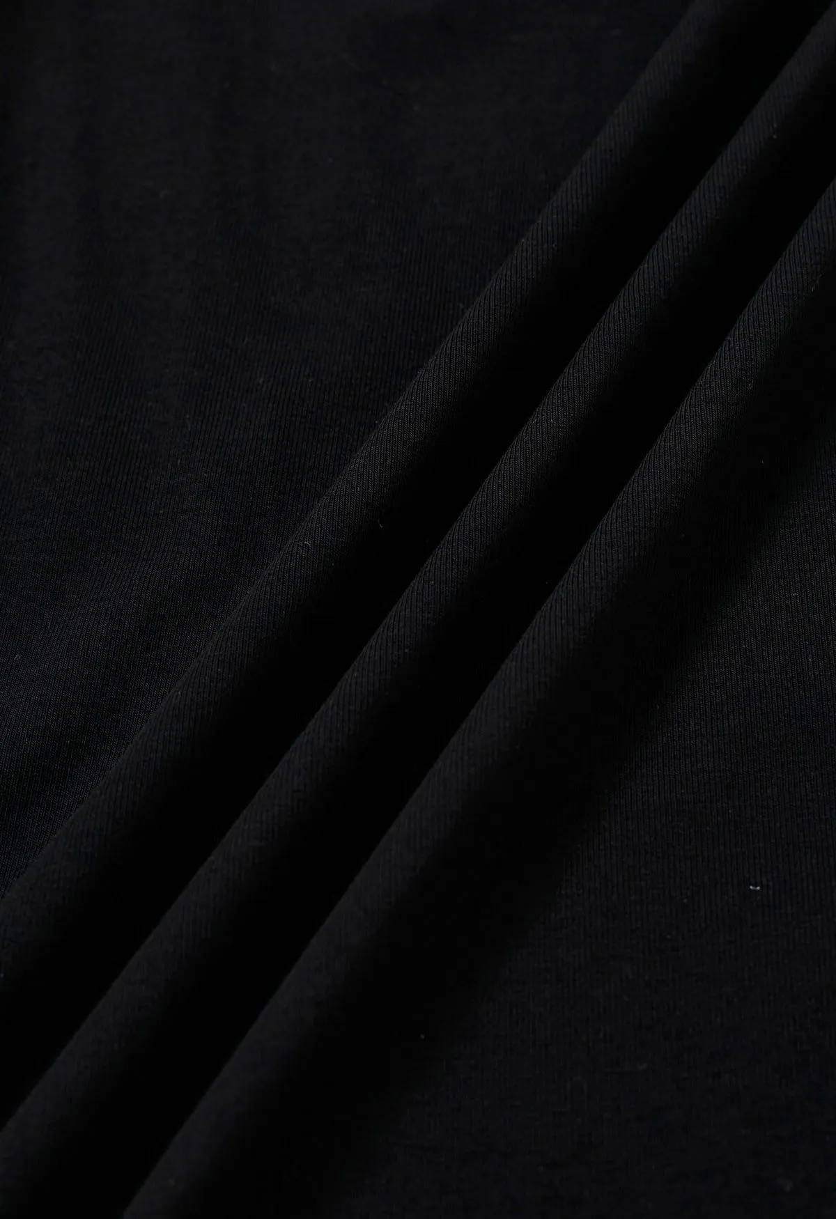 Robe sirène froncée à col croisé en noir