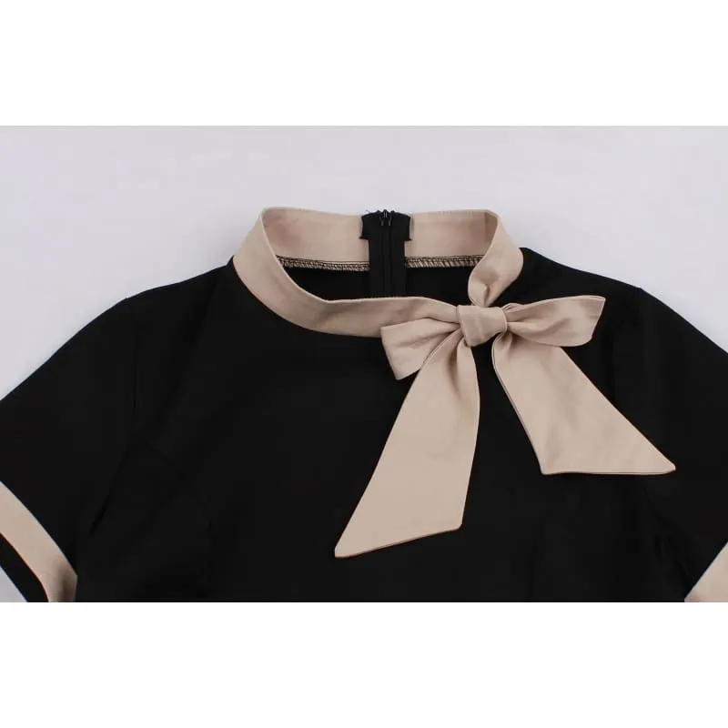 Robe Vintage Noire Sans Manches