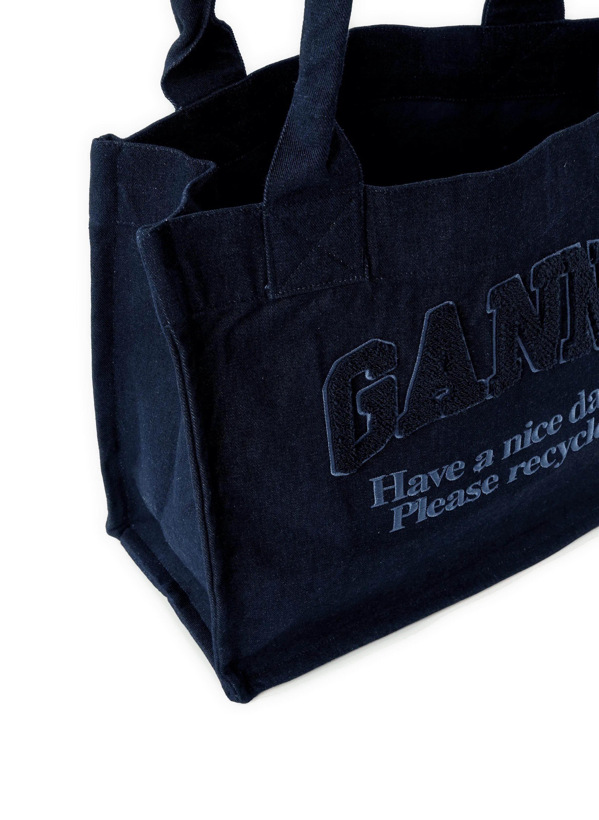 SAC CABAS EN COTON - GANNI pour FEMME | Printemps