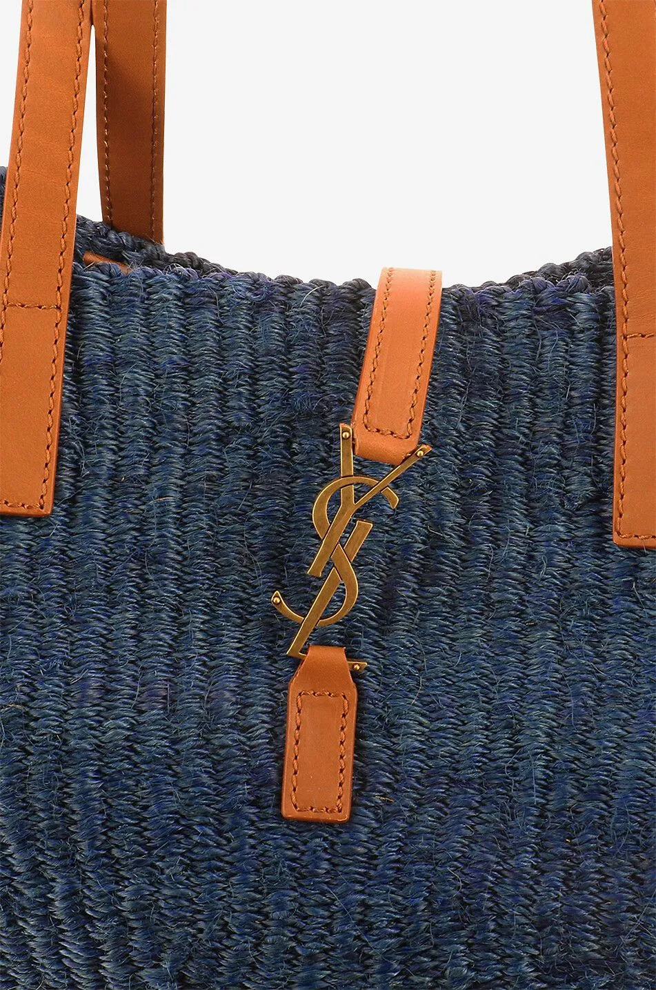 Sac cabas en sisal et cuir Panier Medium