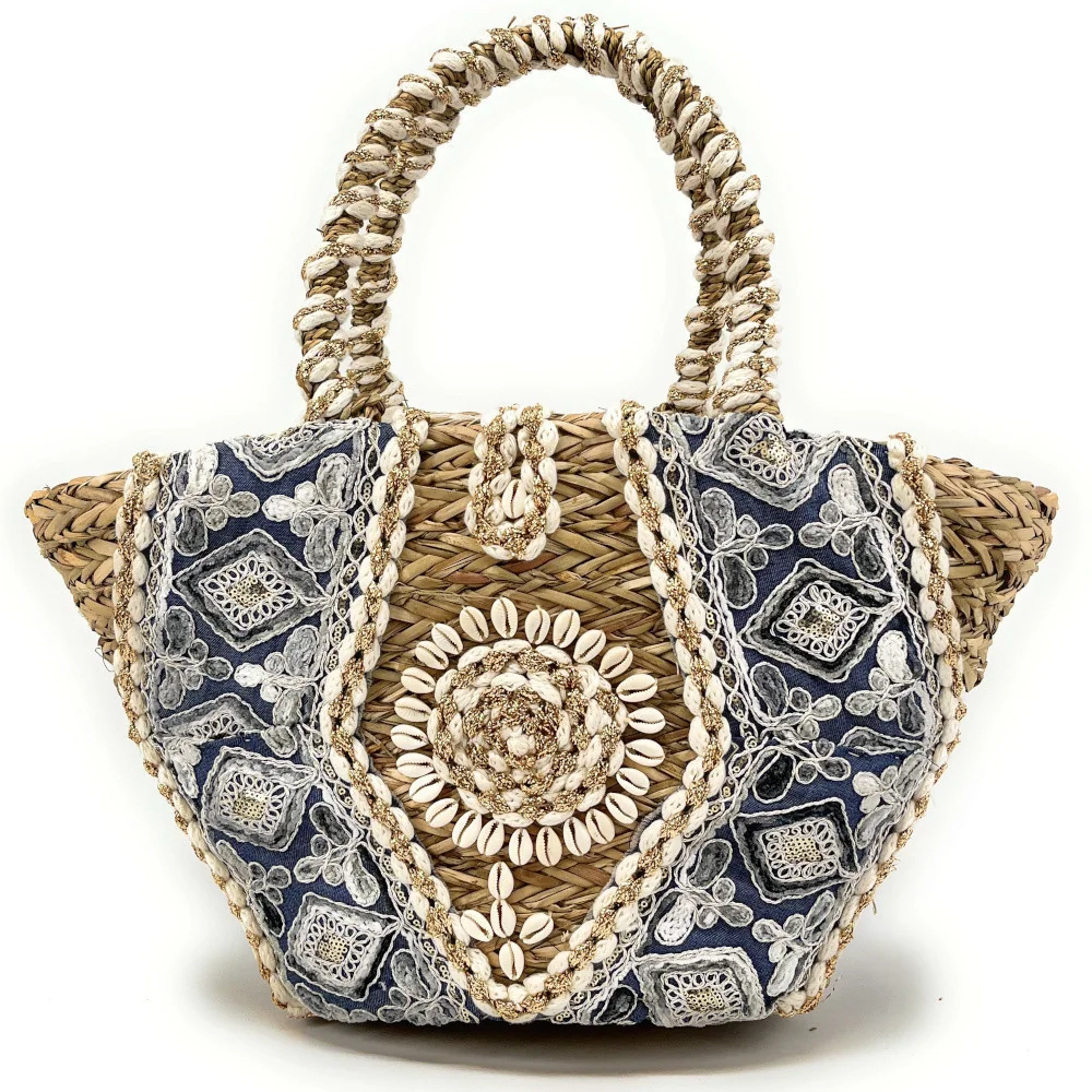 Sac femme | Panier cabas en paille SABLE D'ORIENT