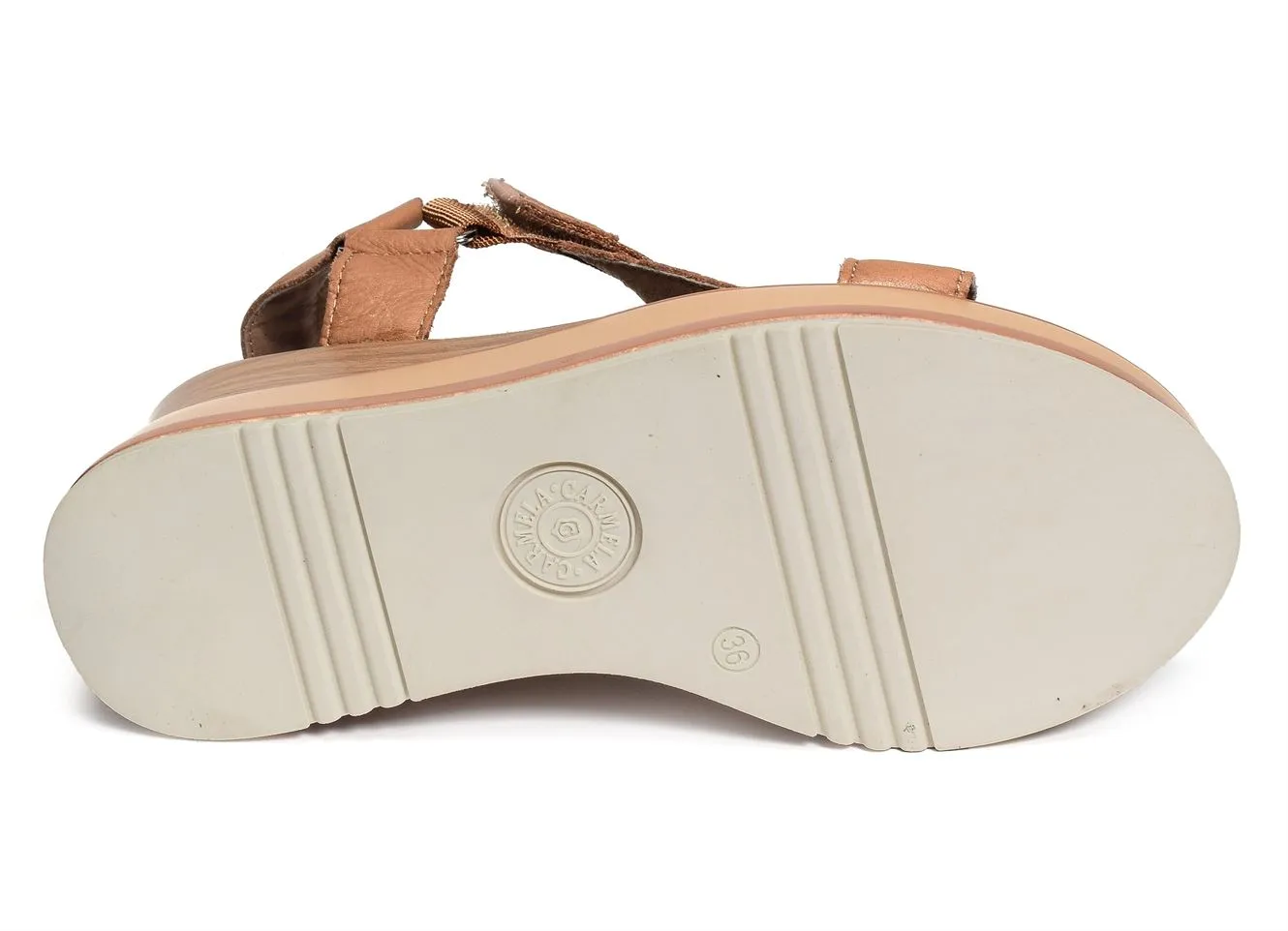 sandales compensees Carmela  68448 camel 