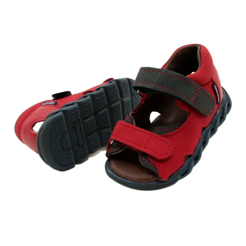 Sandales Velcro Mazurek 1363 Rouge