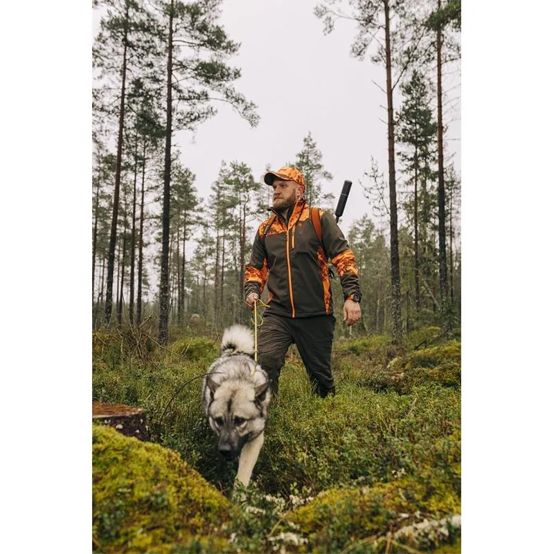 SOFTSHELL PINEWOOD FURUDAL 3L STR CAMO JKT - ORANGE CAMO