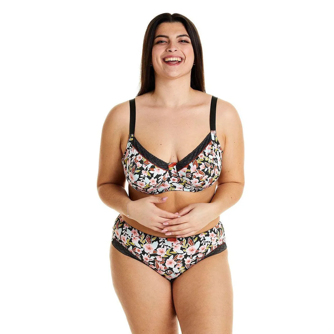 Soutien-gorge à armatures grand maintien kaki Seventies vert | 3 Suisses