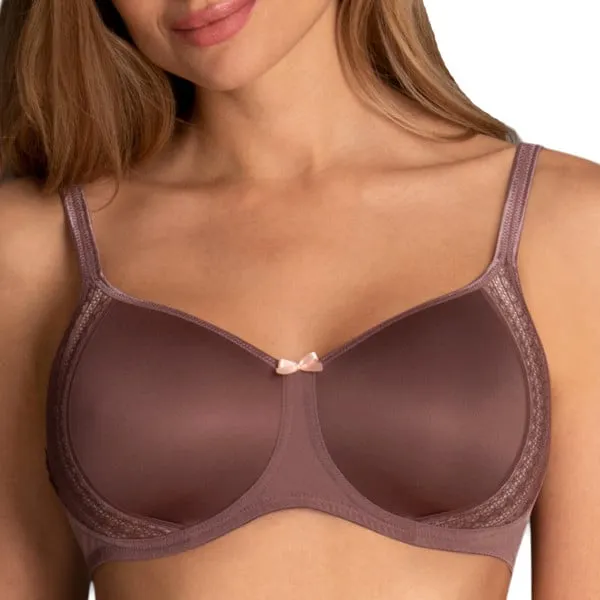 Soutien-gorge coque sans armatures Fleur rose framboise de Rosa Faia