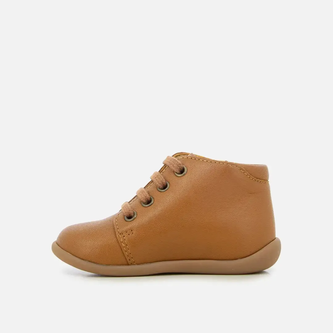 STAND-UP BOTTINE NAPPA Marron