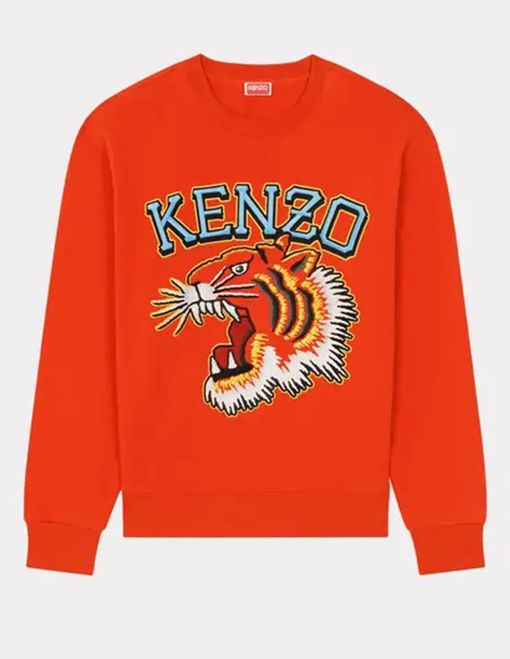 Sudadera Kenzo Tiger Varsity Jungle Naranja Hombre