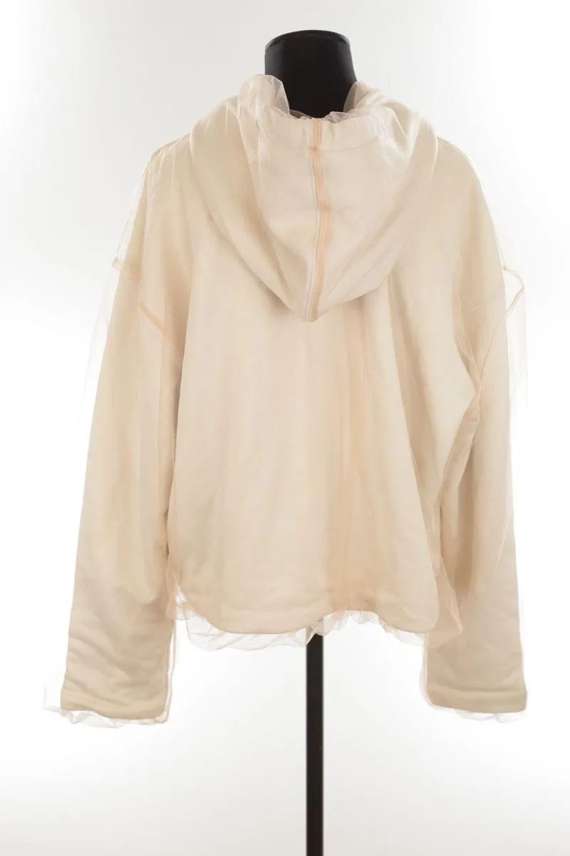 Sweatshirt Ami beige. Matière principale polyester. Taille 36.
