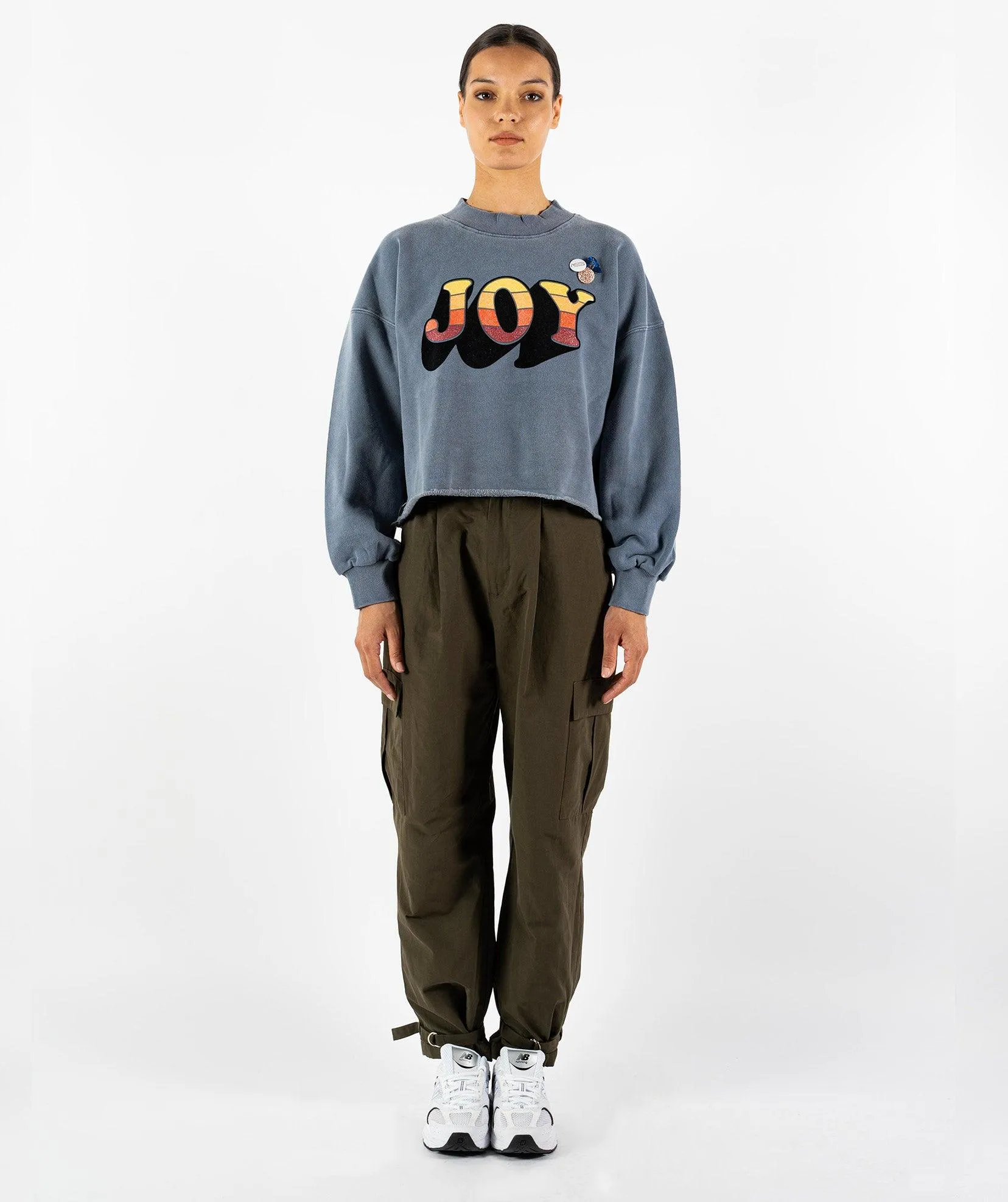 Sweatshirt crop porter denim JOY FW23