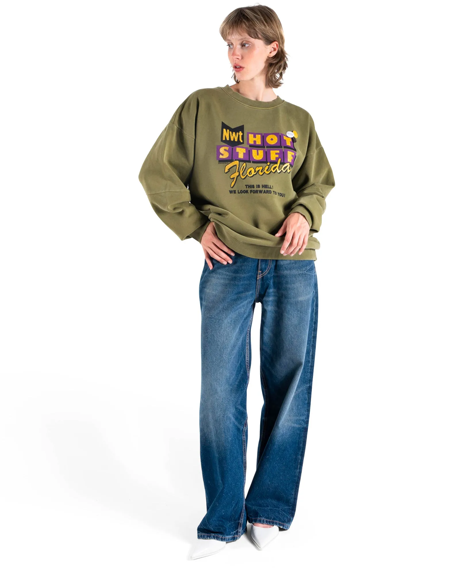 Sweatshirt roller kaki STUFF