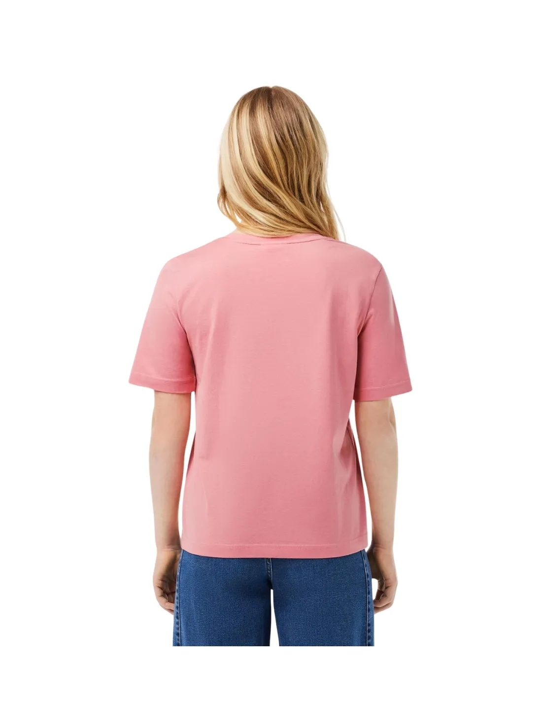 T shirt femme Lacoste Ref 62397 QDS Rose