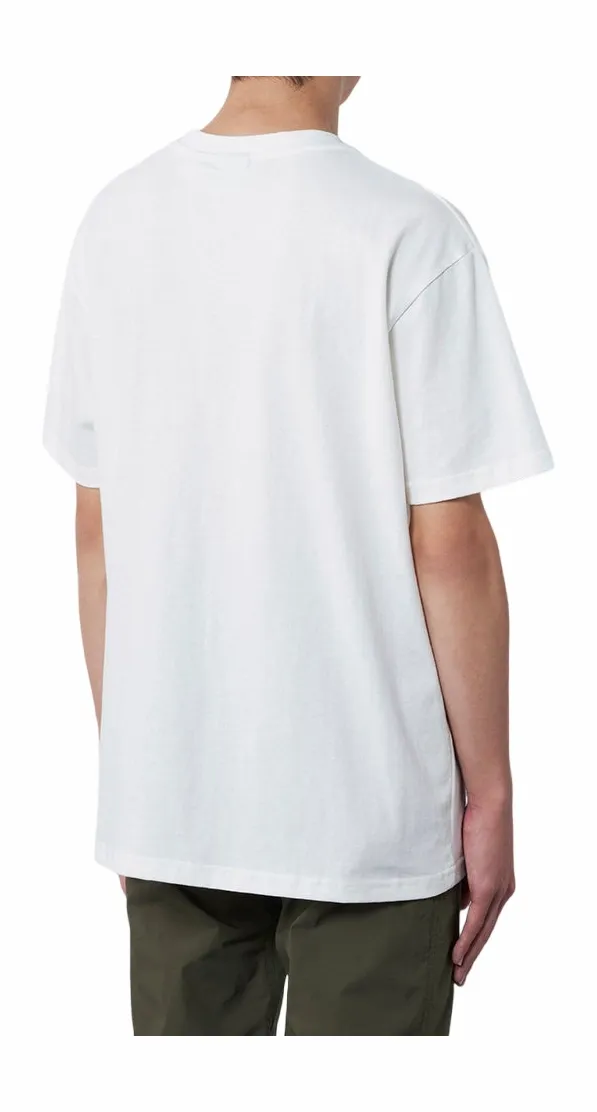 T-Shirt Gramicci Unisex One Point Tee Blanc