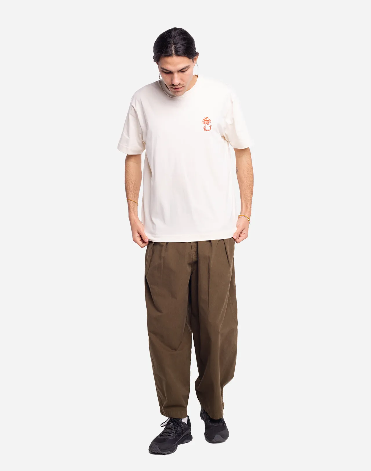 T-shirt Mushroom Ivoire ample Taille L Couleurs Ivoire