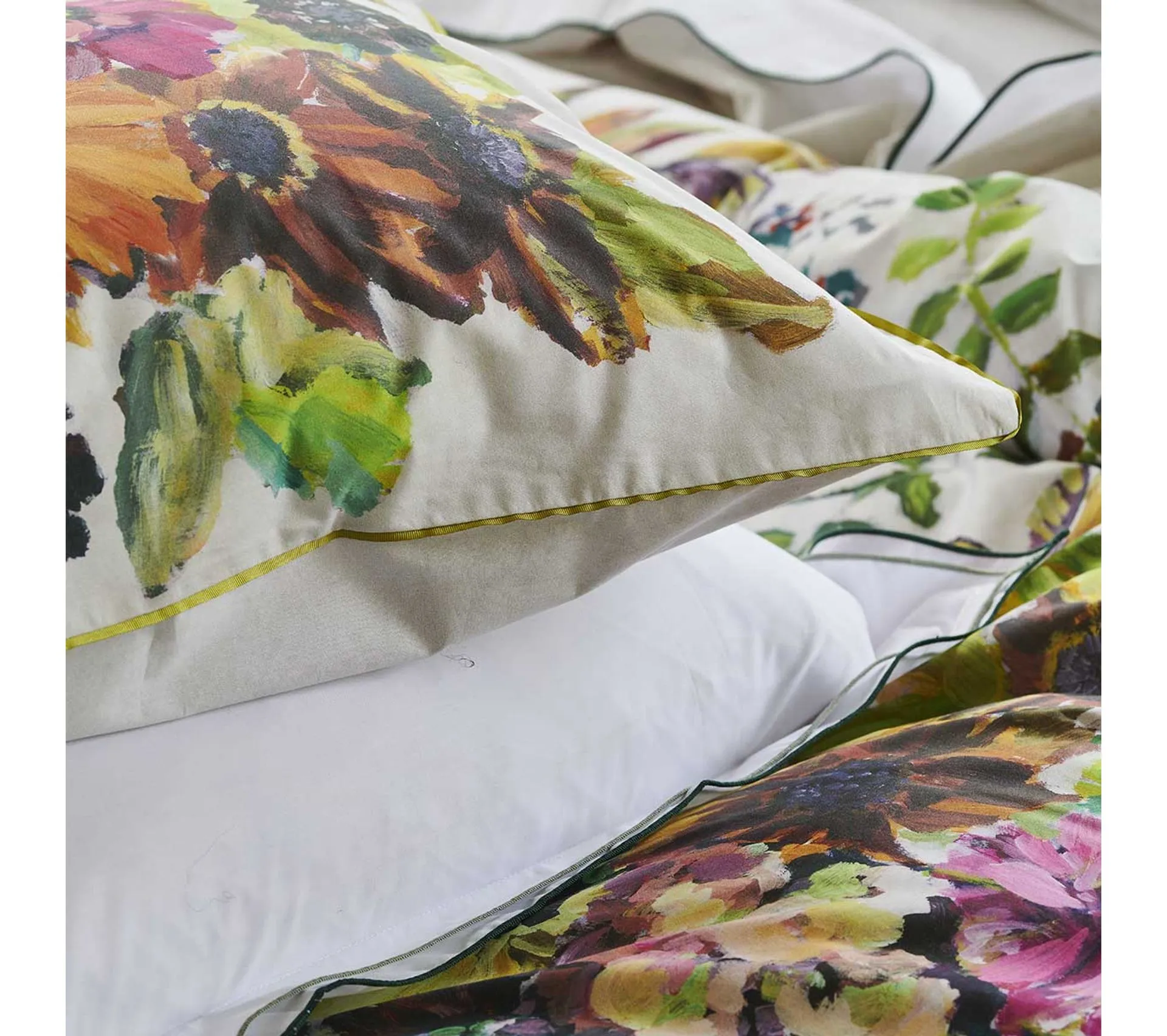 Taie D'oreiller En Percale De Coton Multicolore 50x75