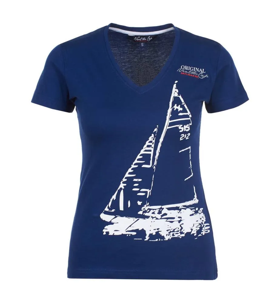 Tee-shirt à manches courtes Femme ADRIO/PF marine