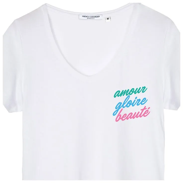 Tee-shirt French Disorder ---Dolly Amour Gloire Beauté White