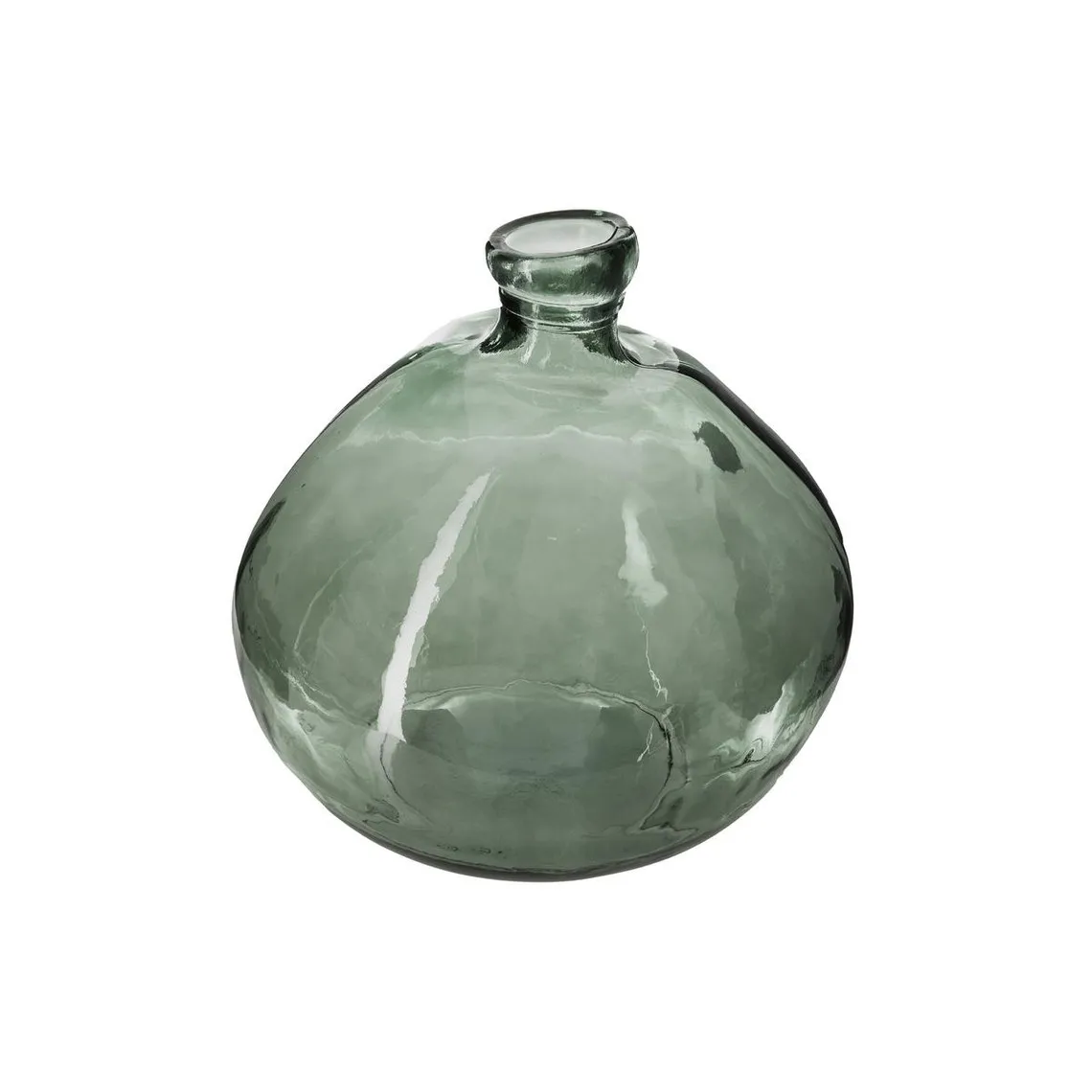 Vase Verre Recyclé Rond Kaki | 3 Suisses
