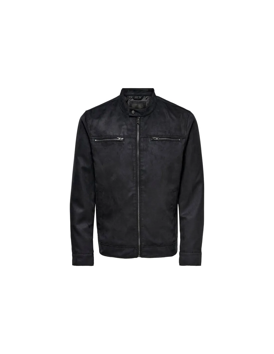 Veste Only & Sons willow Fake Suede Noir Homme