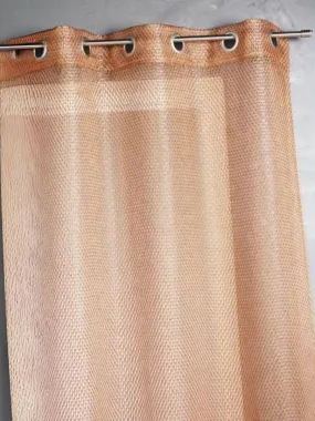 Voilage en organza fantaisie  - Effet "résille" - Orange